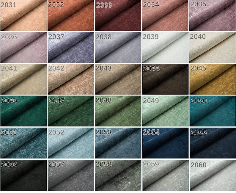Tela de chenilla cortada a medida. 30 colores. Tejido de terciopelo afelpado. Tela de tapicería de terciopelo. Tejido de tapicería de chenilla de lujo. Tela de muebles. imagen 4