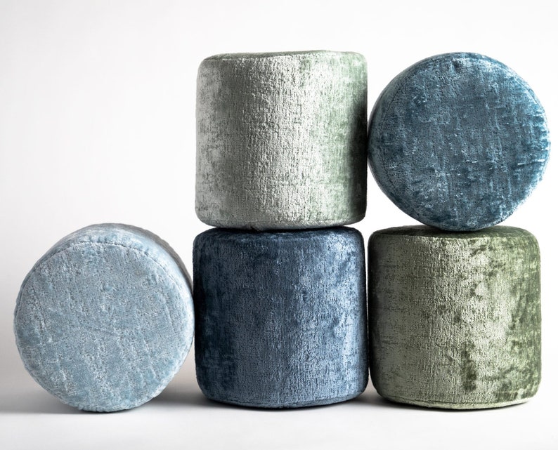 Tela de chenilla cortada a medida. 30 colores. Tejido de terciopelo afelpado. Tela de tapicería de terciopelo. Tejido de tapicería de chenilla de lujo. Tela de muebles. imagen 3