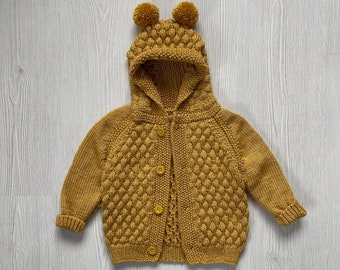 Cardigan con cappuccio per bambini