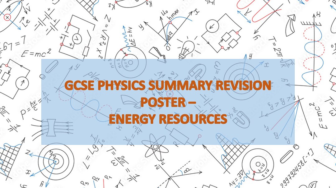 GCSE Physics Energy Resource Summary Notes Etsy