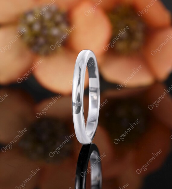 Alliance vintage en or massif mm de largeur, bague empilable