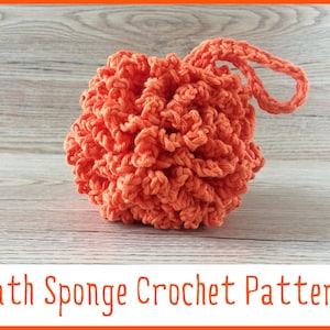 Bath Pouf Crochet Pattern, Bath Sponge Easy Crochet Pattern, Crochet sponge pdf pattern