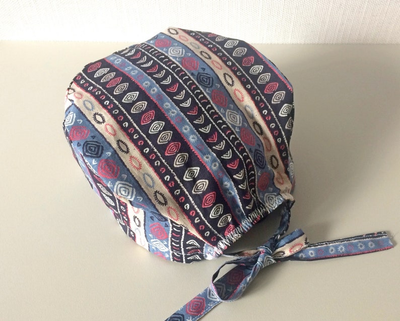 Drawstring Scrub Cap Pattern SCRUB HAT Pattern PDF, Surgical Cap With Ties, Instant Download, Step ...