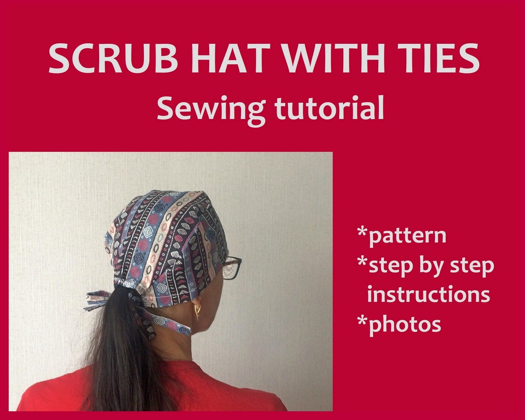 pattern for scrub cap with ties