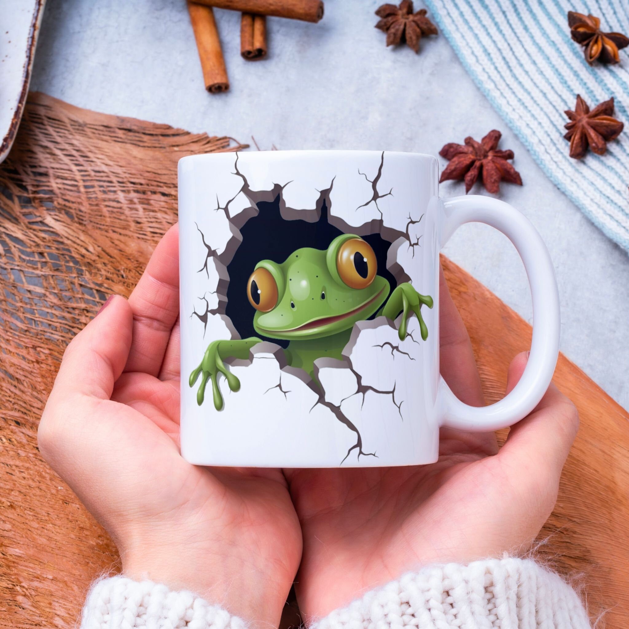 Frogs On A Limb-F.R.O.G. Forever Rely On God Coffee Mug