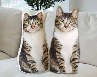Custom Cat Pillow, Personalized 3D Cat Pillow, Ugly Cat Pillow, Cat Shaped Pillow, Custom Cat Cushion, Cat Lover Gift, Gifts For Cat Parent