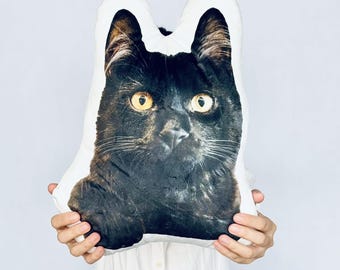 Gift for Cat Owner, Cat Pillow, Custom Cat Pillow, Custom Cat Photo Pillow, Cat Shaped Pillow, Cat Lover Gift, Cat Memorial Gifts