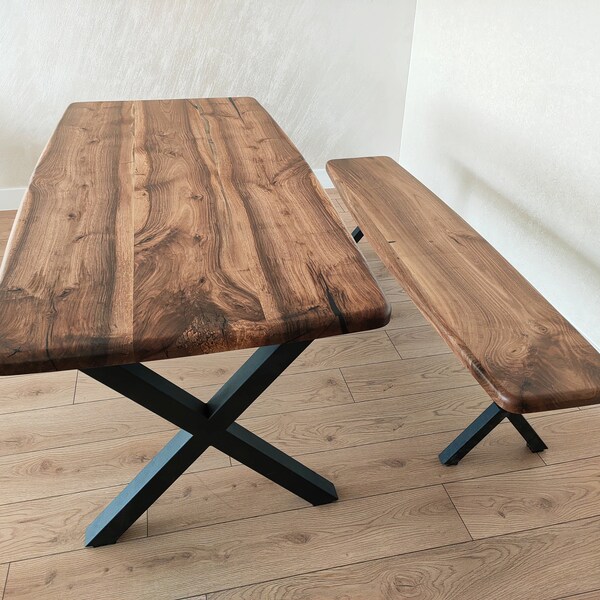Walnut Dinning Table - Etsy