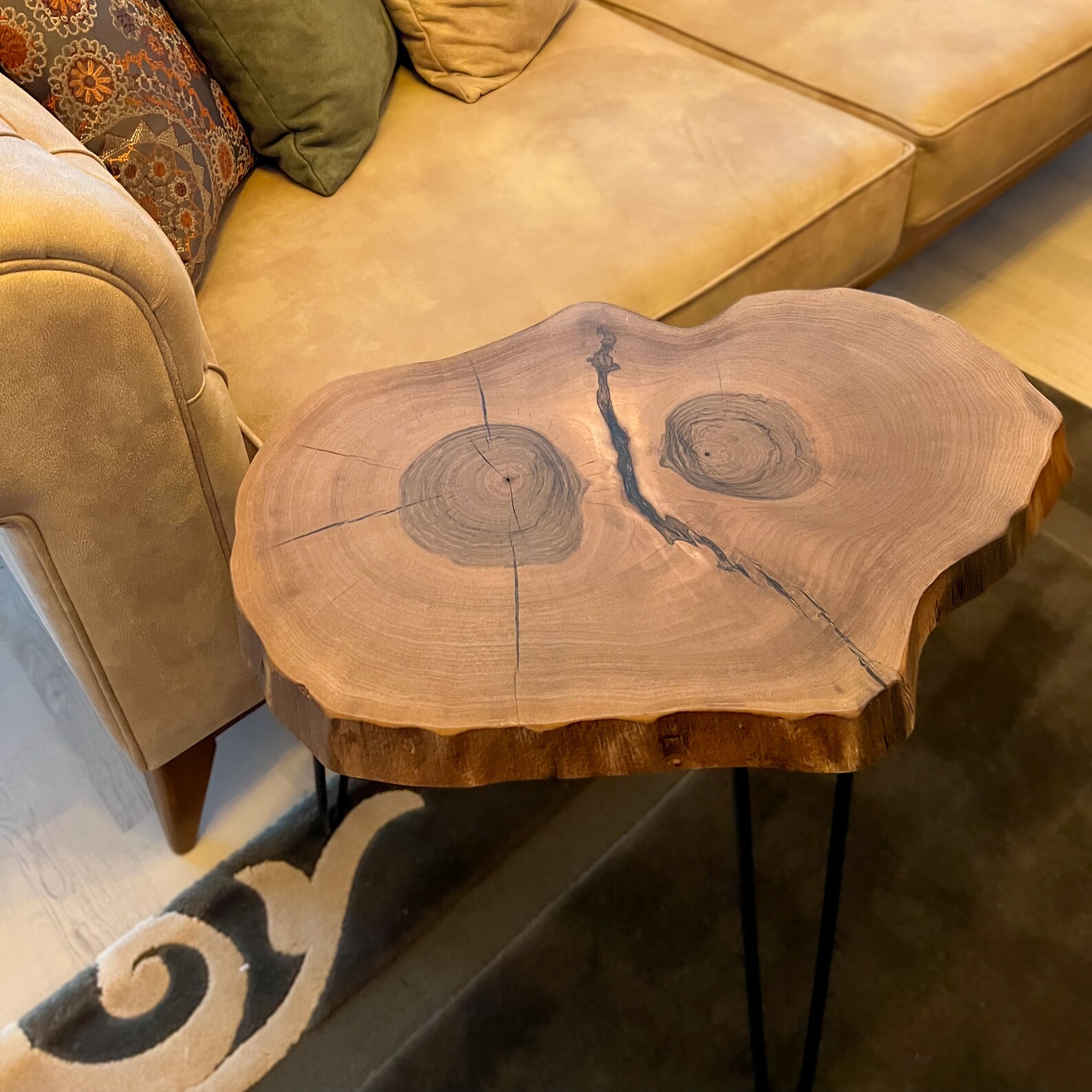 Live Edge Walnut Coffee Table Set individual Tables Available Rustic ...