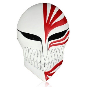 Bleach kurosaki Ichigo Tensa Bankai Face Mask Cosplay Helmet Halloween Prop  Mask