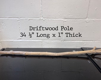 Driftwood pole 34.5" long, for Macrame craft tapestries, Macrame dowel, Boho Stick, Driftwood Sign Post, Driftwood Hanger