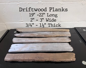 Blank Wood Slab Weathered Reclaimed Wood Planks Flat Driftwood Board for Rustic Coastal Decor, Blank Wood Signs Beach Wedding Tiki bar signs