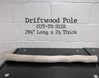 Natural Driftwood Pole 29.5" Long: Macrame Hanger, Boho Decor