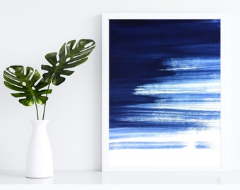 Blue Abstract Print, Printable Art, Blue Wall Art, Abstract Art, Abstract Printable, Abstract Print, Printable art, Simple