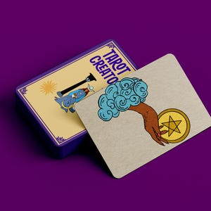 Kit de criação de tarô | Illustrator | PSD | PNG | JPEG | Conjunto de pincéis Procreate