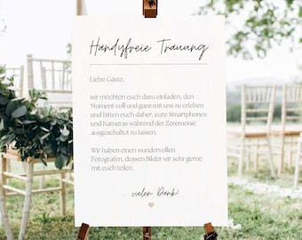 Cell Phone-Free Wedding Sign – Unplugged Ceremony Printable | Wedding Sign for Download | Wedding Ceremony Without Cell Phones | Instant PDF Download