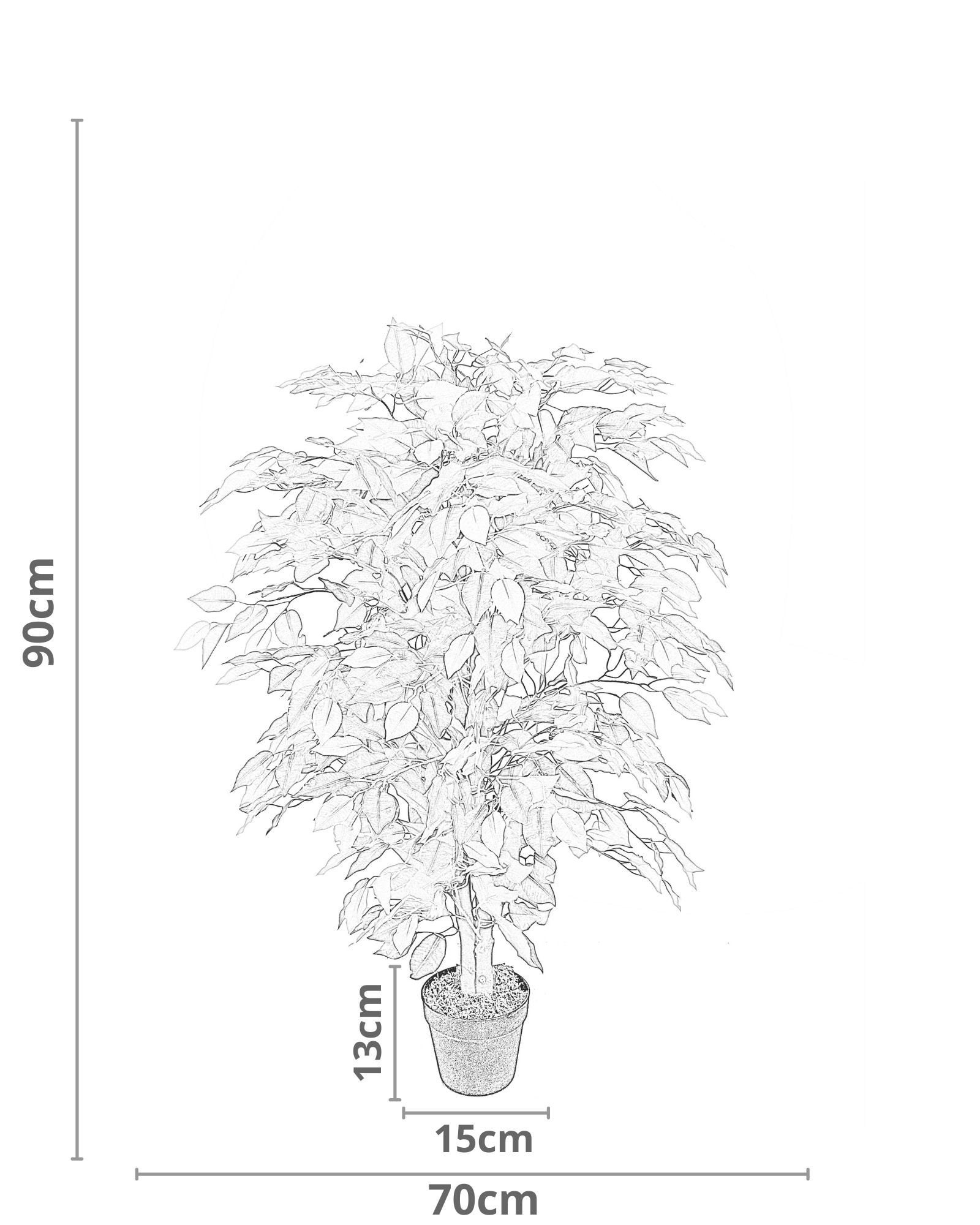 Large Artificial Bushy Ficus Tree Faux Fake Pot Plant Home Etsy UK