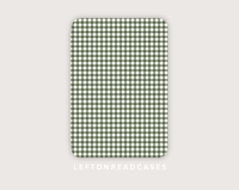 iPad mini 6 green gingham case