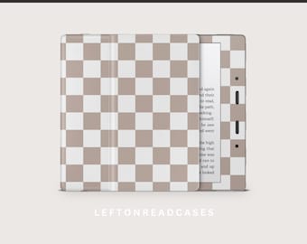 Kindle Oasis 2017 Skins Decal DIGITAL DOWNLOAD | To Print at DecalGirl.com, not at home | NOT a .svg  File | Cool Tan Checkerboard
