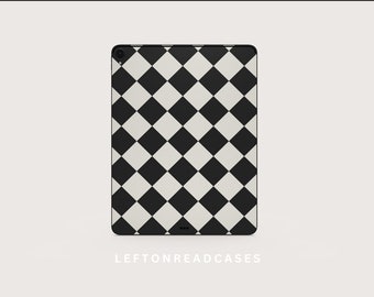Apple iPad Skins Decal DIGITAL DOWNLOAD | To Print at DecalGirl.com, not at home | NOT a .svg  File | Dark Gray & Cream Diamond Print
