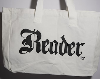 Reader Gothic Canvas Tote Bag