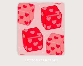 Kobo Libra 2 / Kobo Libra Colour Pink and Red Dice Hearts case