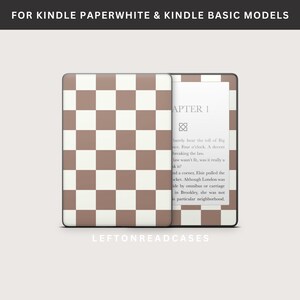 Kindle Paperwhite Skin Decal DOWNLOAD DIGITALE / Da stampare su DecalGirl.com, non a casa / NON un file .svg / Mute Brown&Cream Diamond Print