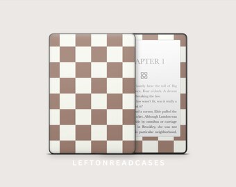 Kindle Paperwhite Skins Decal DIGITAL DOWNLOAD | To Print at DecalGirl.com, not at home | NOT a .svg  File | Mute Brown&Cream Diamond Print