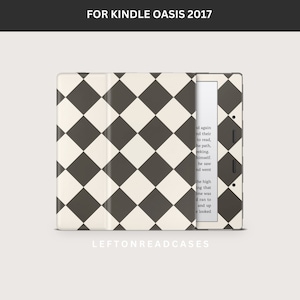 Kindle Oasis 2017 Skins Decal CYFROWE POBIERANIE | Do wydrukowania na DecalGirl.com, nie w domu | NIE plik .svg | Ciemnoszary i kremowy nadruk diamentowy