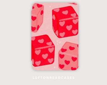 Paperwhite 10th 2018 for model # PQ94WIF & PQ949EY  pink and red hearts dice case
