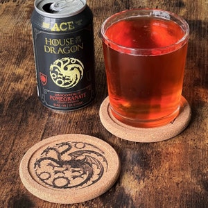 Custom Cork -  HOTD Dragon Coasters