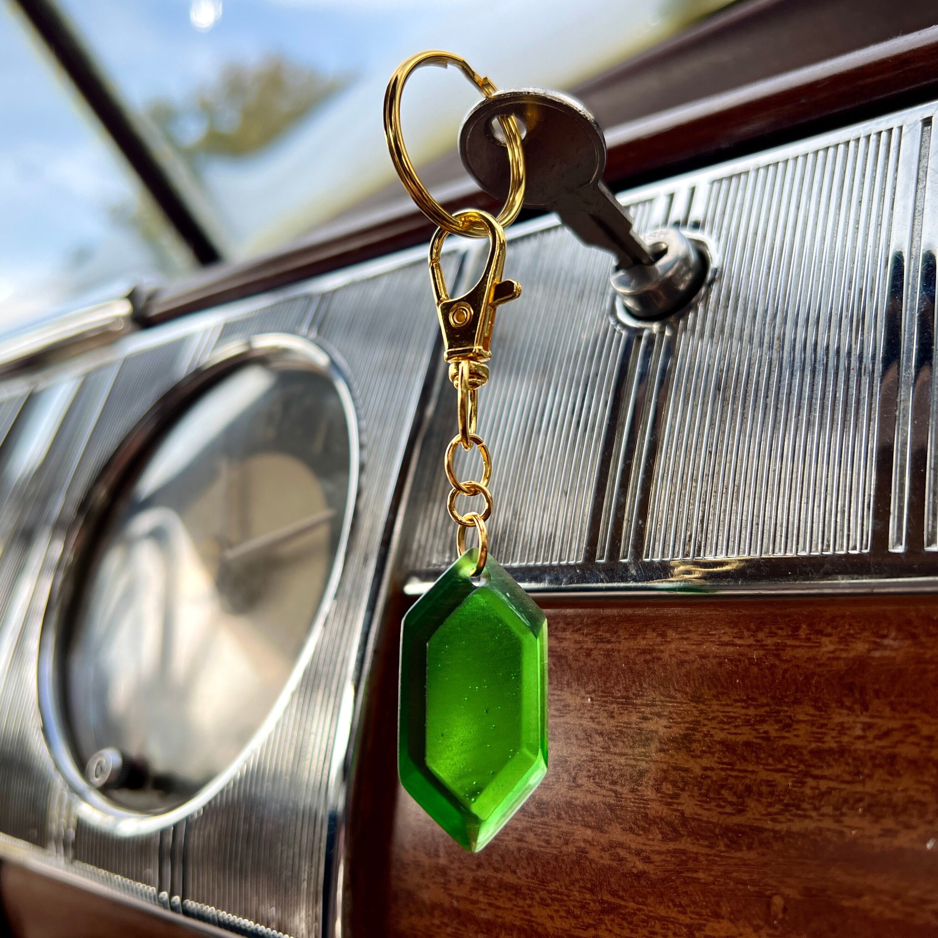 Legend of Zelda Rupee Keychain Etsy