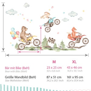 Muurstickers Motoren Set Muur Tattoo Kinderkamer Crossmotor Motocross Muurstickers voor Babykamer Jongen Wanddecoratie DK1043 afbeelding 2