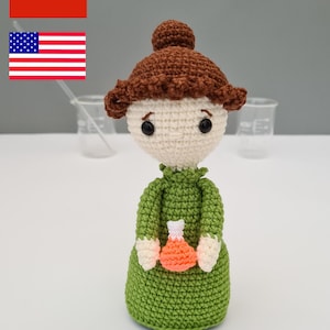 Marie Curie crochet PDF pattern Maria Skłodowska wzór na szydełko
