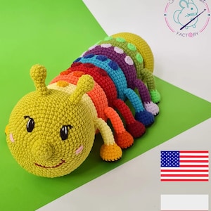 Caterpillar stacking toy crochet pattern