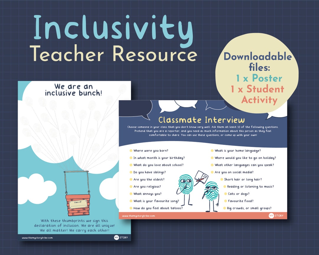 Inclusivity Teacher Resource | Diversity in the Classroom - Etsy