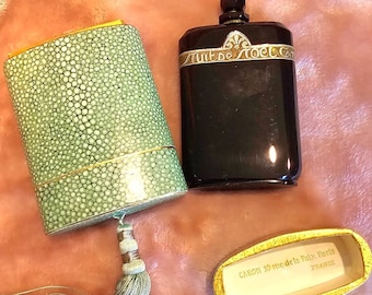 Antique 1920&#39;s Perfume Bottle and Box - Nuit de Noel