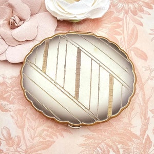 Rare Vintage Art Deco Dual Compact
