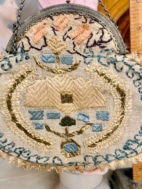 Antique Embroidered Purse View 3