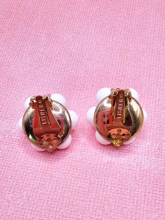 Vintage Lisner Clip-On Earrings - image 4