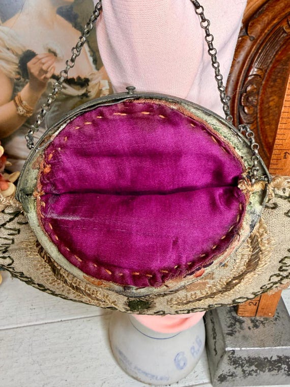 Antique Embroidered Purse View 5