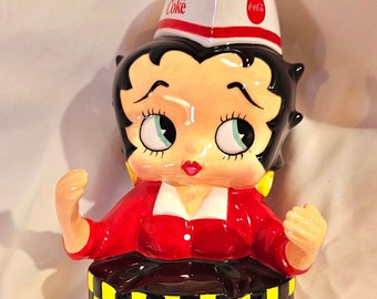 Vintage Coca Cola Betty Boop Soda Jerk Salt and Pepper