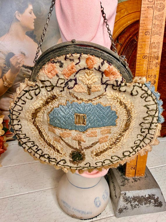 Antique Embroidered Purse