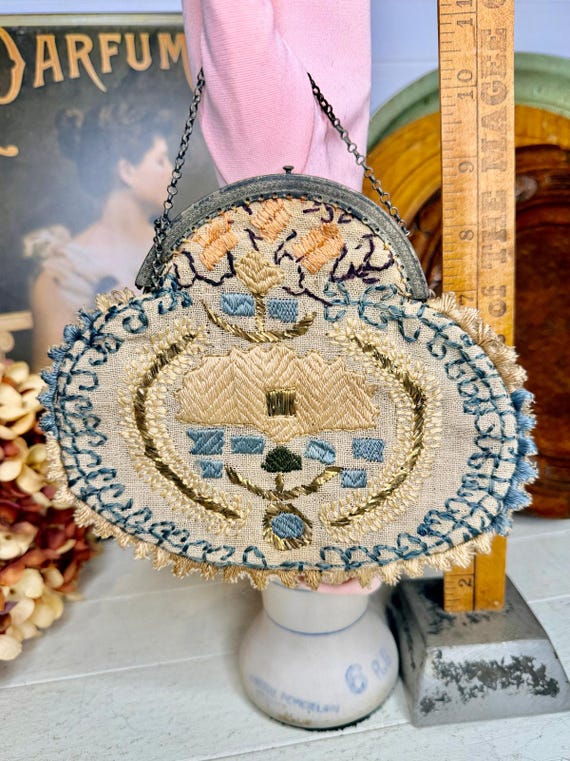 Antique Embroidered Purse View 4