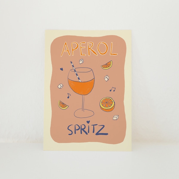 Postkarte Aperol Spritz Cocktail