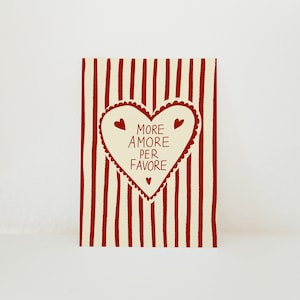 Postkarte More Amore Per Favore