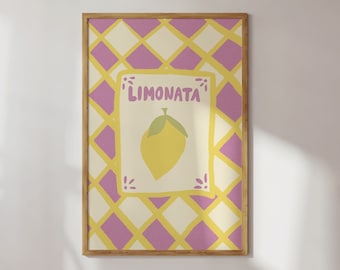 Poster Limonata / Pink Limo Party / Lemons