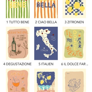 Large postcard set Italy customizable for weddings celebrations bridesmaids guest gifts image 2