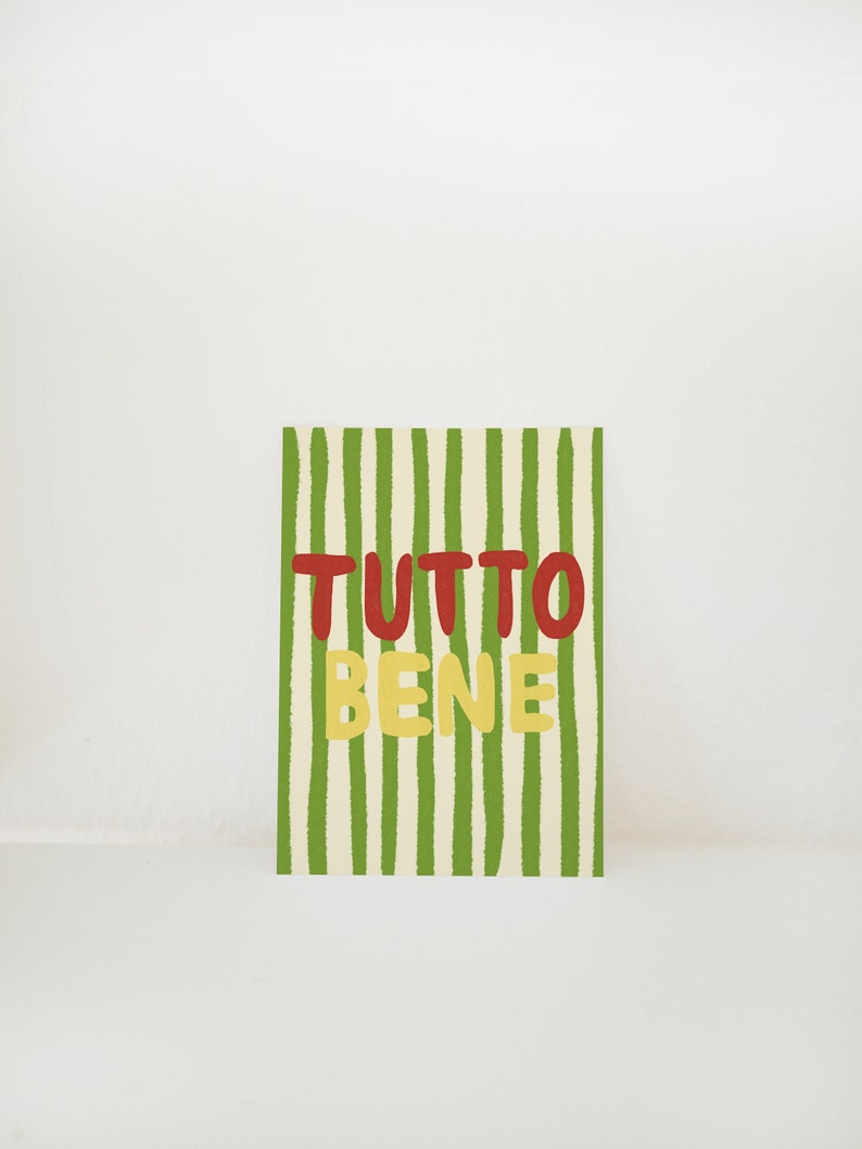 Carte postale Tutto Bene - Tout va bien image 1