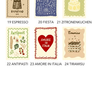 Grand set de cartes postales Italie personnalisable pour les célébrations de mariages cadeaux d'invités des demoiselles d'honneur image 4